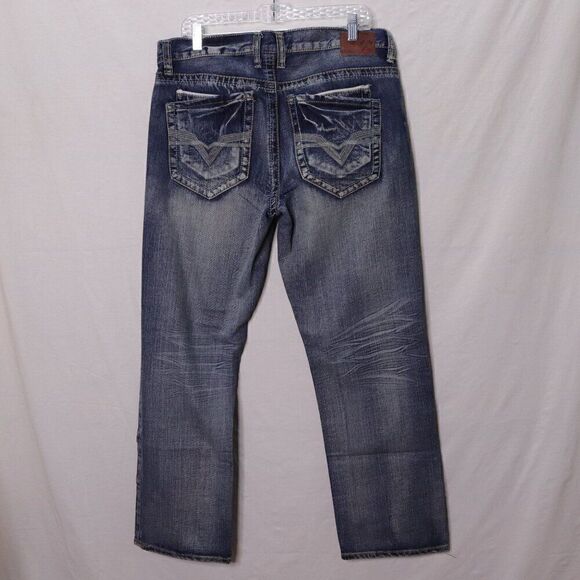 Axe and Crown | Slim Fit Dark Wash Jeans 34x30 - Picture 6 of 7